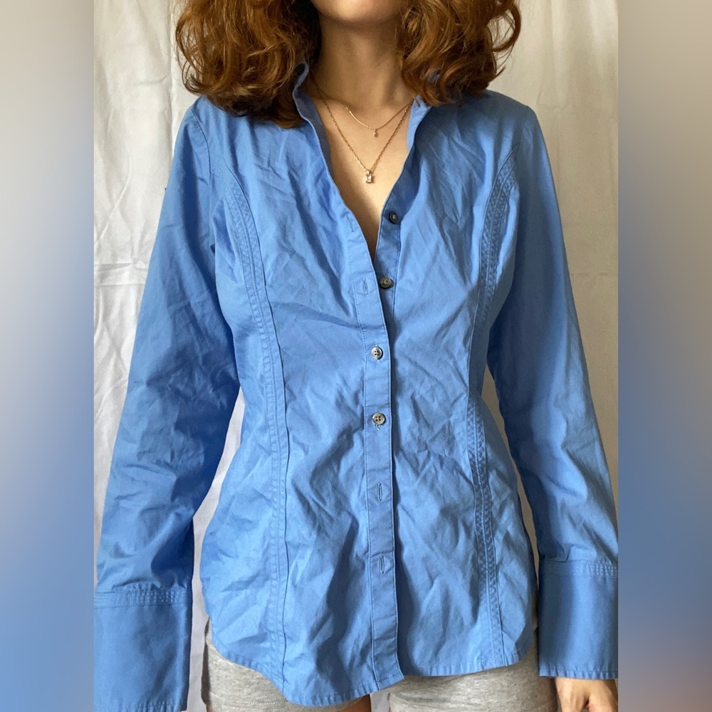 Blue express polo shirt